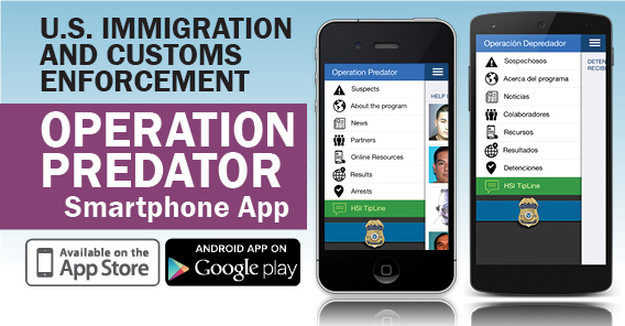 ICE expande el alcance de su aplicación para teléfonos inteligentes diseñada para localizar a depredadores de niños y rescatar a sus víctimas